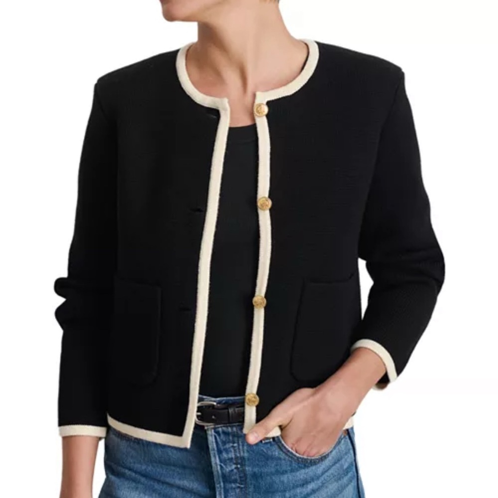 Alex Mill Paris Sweater Jacket - Black, Women’s Small